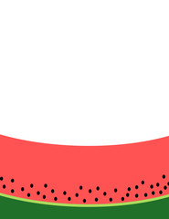 Watermelon banner with blank space