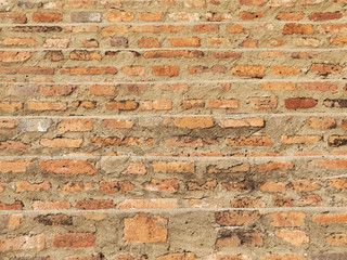 Old brick stair for stupa