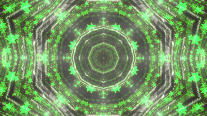 Abstract kaleidoscope background with bright details and elements