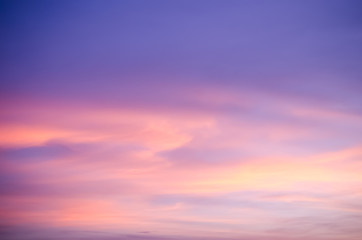 Naklejka na ściany i meble Abstract colorful sunset sky and cloud background.