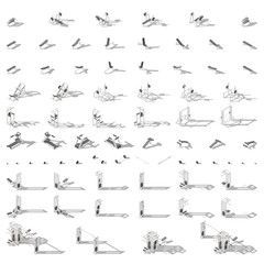 Equipment for the gym isometric icon set