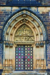Obraz premium Exterior Historic Doors in Prague