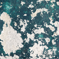 green paint concrete crack texture