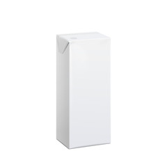Realistic White carton pack 100 ml