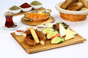 Rich and delicious breakfast table