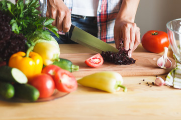 Woman cook at the kitchen