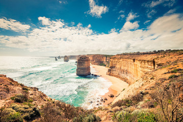 Fototapeta na wymiar Twelve Apostles coastal view, Great Ocean Road, Victoria, Australia