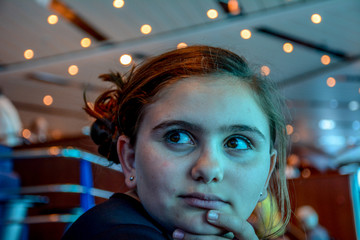 Fototapeta premium Retrato de niña de 10 años
