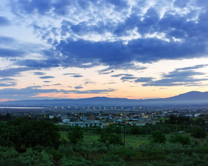 Thessaloniki Airport Macedonia. Dawn.