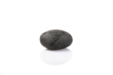 Fototapeta na wymiar isolated black stone