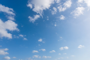 Blue sky and white clouds