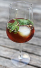 apéritif thé a la menthe fraiche