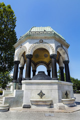 Fototapeta premium German Fountain gazebo in Sultanahmet Square Istanbul Turkey