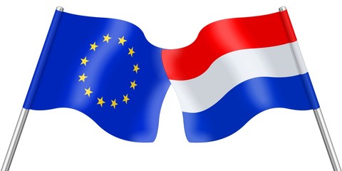 Flags. Europe and Netherlands