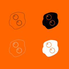 Scrambled eggs icon .