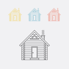 Log house icon