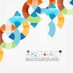 Obraz premium Colorful rings on grey background, modern geometric pattern design