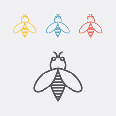 Bee line icon.