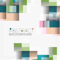 Abstract blocks template design background, simple geometric shapes on white, straight lines and rectangles