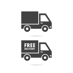 Delivery truck icon vector