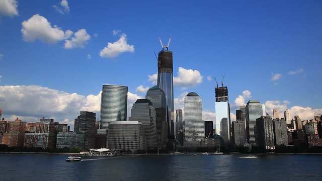 The skyline of Lower Manhattan (New York City).