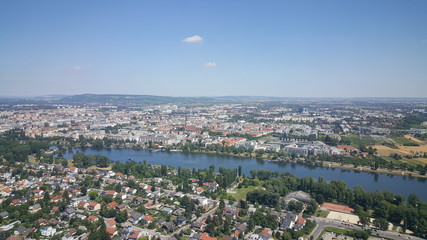 Skyline Vienna from Danube Tower