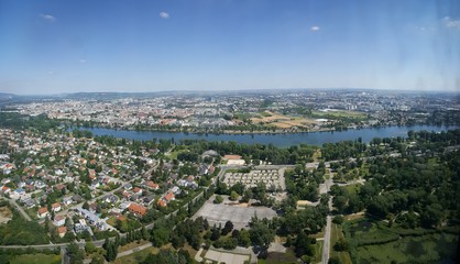 Skyline Vienna from Danube Tower