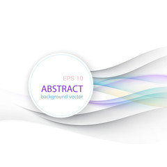 Vector Abstract smooth color wave background.Vector illustration eps 10