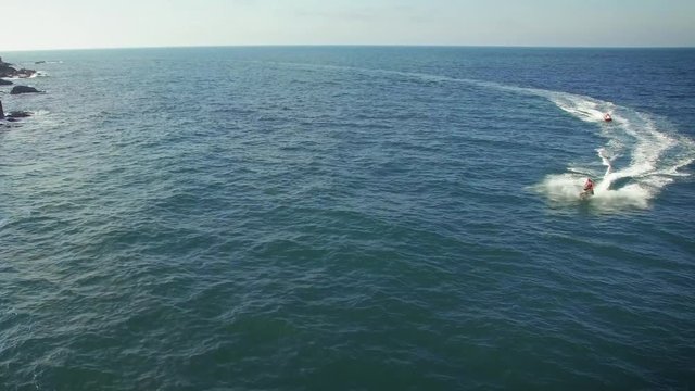 Jet ski in the sea