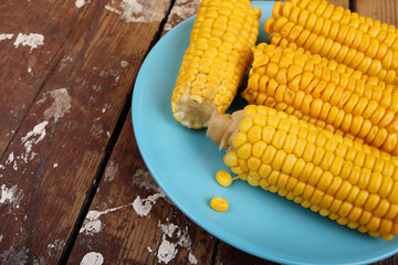 Boiled corn.