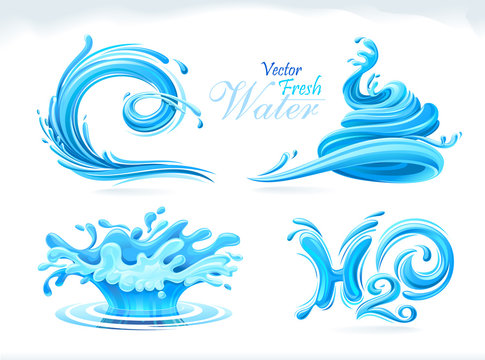 Splashes of hydrogen dioxide 