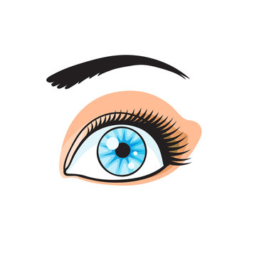 Pop Art Style Eye Sticker