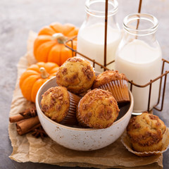 Fall muffins with milk