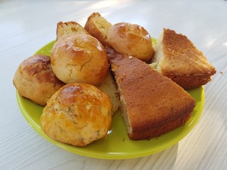 delicious homemade pastries. traditional healty food.
