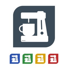Coffee maker Icon Isolated on White Background.vector illustration icon