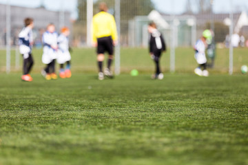 Blurred Kids Playing Soccer