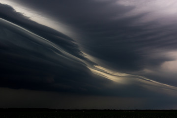 Big powerful storm clouds and stormy sky