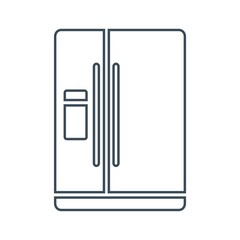 Refrigerator Icon Isolated on White Background.vector illustration icon