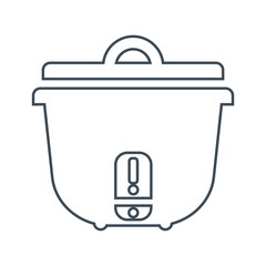 Rice cooker Icon Isolated on White Background.vector illustration icon