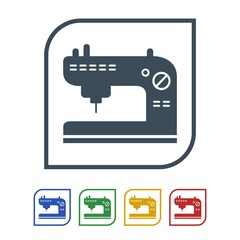 Sewing machine Icon Isolated on White Background.vector illustration icon