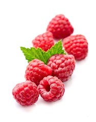Sweet raspberry isolated