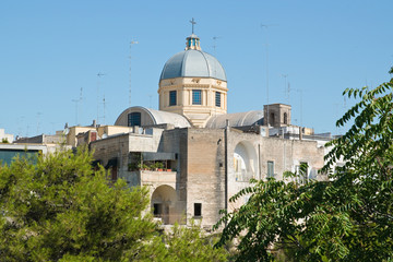 Panoramic view of Massafra. Puglia. Italy.