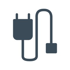 Mobile cable Icon Isolated on White Background.vector illustration icon