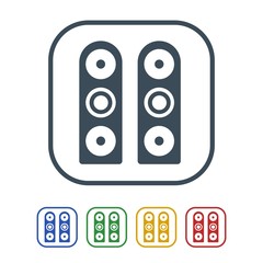 Portable speaker Icon Isolated on White Background.vector illustration icon