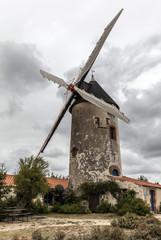 De Rairé-molen in Sallertaine (Frankrijk)