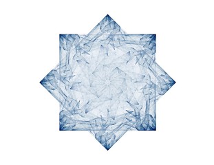 Obraz premium Geometry of Space series. Visually attractive backdrop made of conceptual grids curves and fractal elements suitable as element