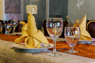 wedding table set for fine dining another catered event