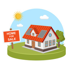 Home for sold solar energy