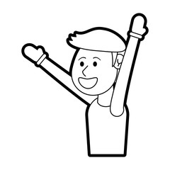 boy doing workout fitness