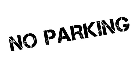 No Parking rubber stamp. Grunge design with dust scratches. Effects can be easily removed for a clean, crisp look. Color is easily changed.